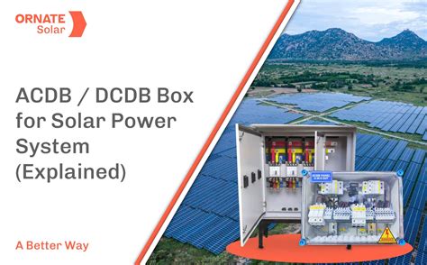ACDB/ DCDB Box for Solar Power System (Explained).